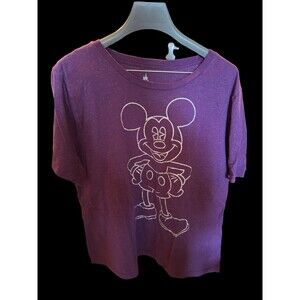 Disney Parks Purple Sparkle 1X Tshirt
